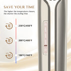 RUCHA Hair Straightener 450°F Plasma and Air Suspension Plate Flat Iron Anti-scald Smooth Frizz Hair Irons Dual Voltage