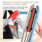 RUCHA Hair Straightener 450°F Plasma and Air Suspension Plate Flat Iron Anti-scald Smooth Frizz Hair Irons Dual Voltage